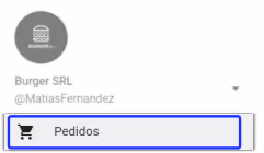Tentak Menú - Pedidos